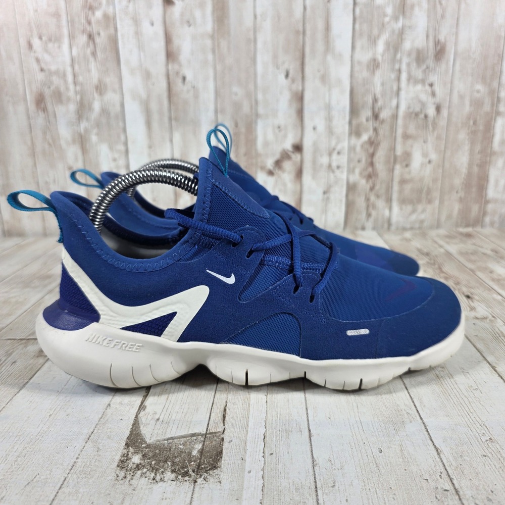 Nike Free RN 5.0 Womens 8.5 Running Shoes Blue White AR4143-401‎